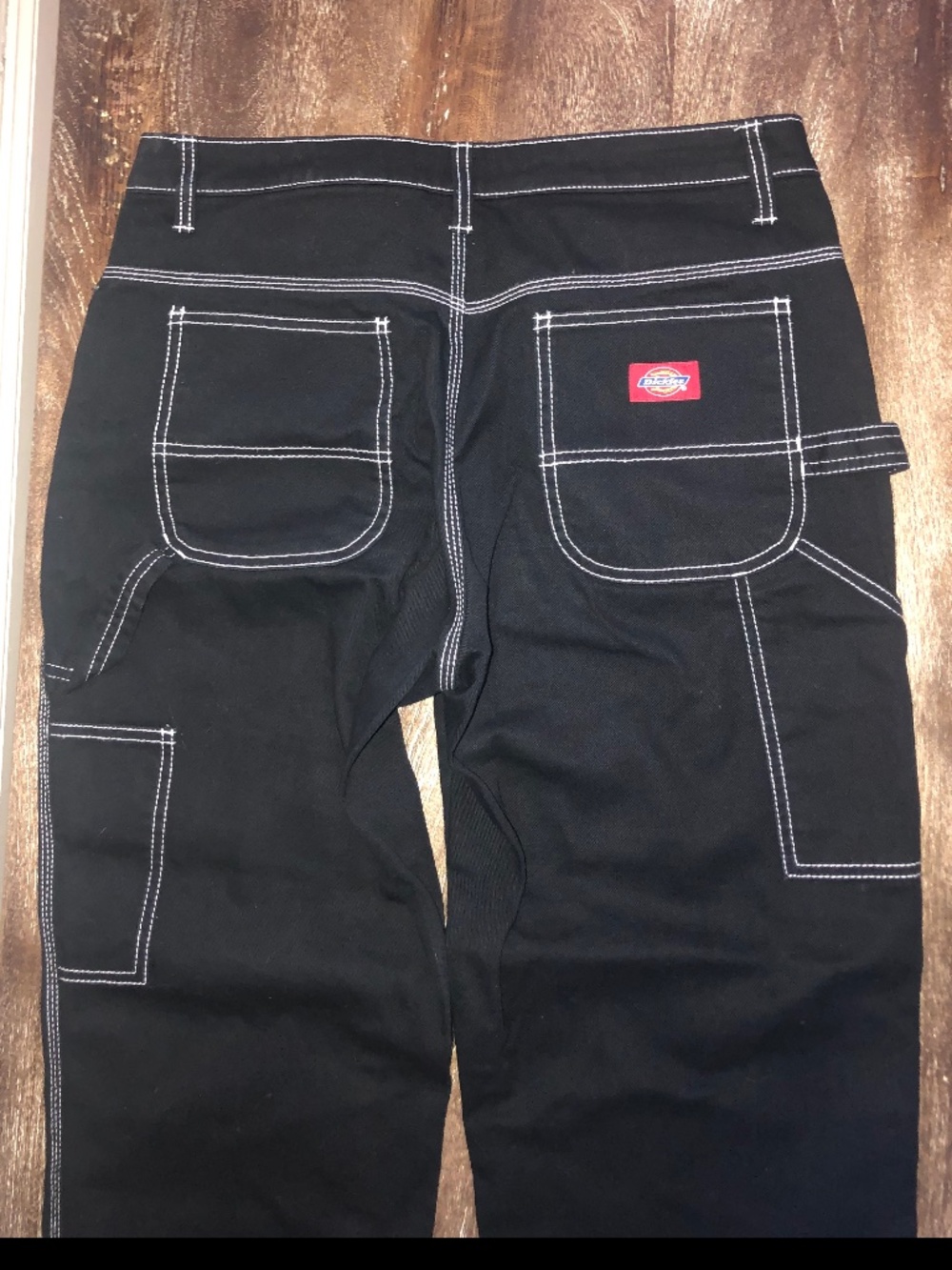 Dickies Women's High Waisted Black Carpenter Pant - Picture 4 of 5